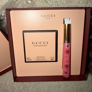 Gucci Glow Highlighter & Pink Lip Shine Duo